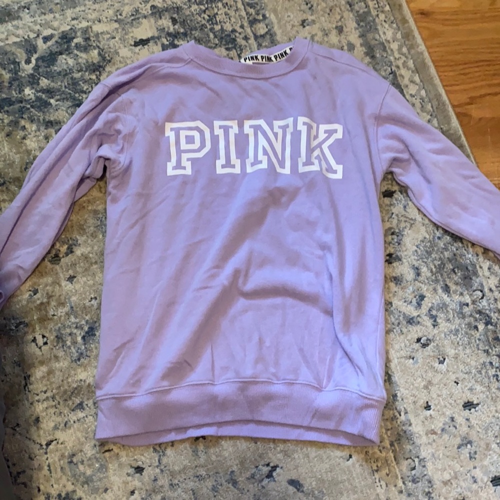 pink crewneck